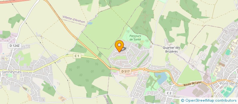 localisation de l'entreprise AU PAS D COURSE à CHARVIEU-CHAVAGNEUX