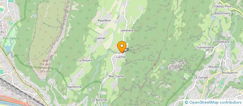 localisation de l'entreprise AU PAS DE L'ANE  SAINT-MARTIN-LE-VINOUX