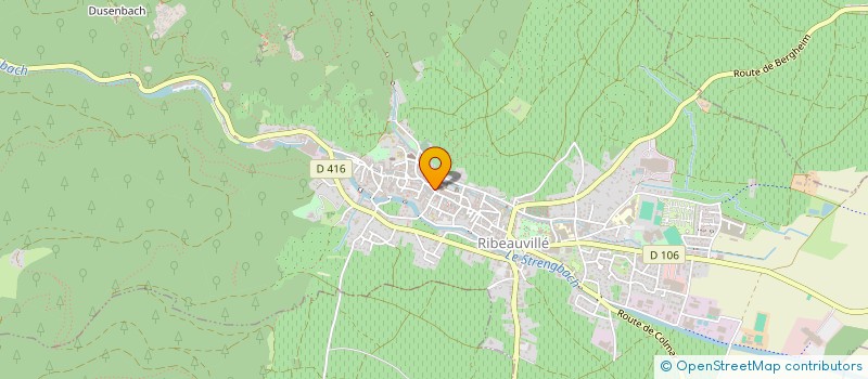 localisation de l'entreprise AU PASSAGE DE LA TOUR  RIBEAUVILLE