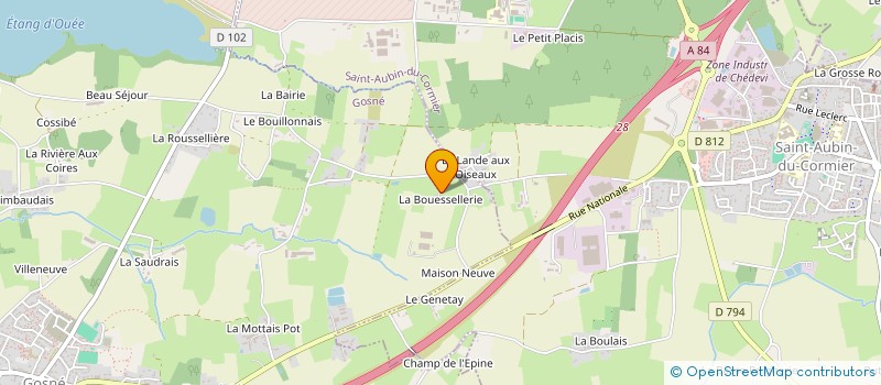 localisation de l'entreprise AU PASSE D ILLE ET VILAINE  GOSNE