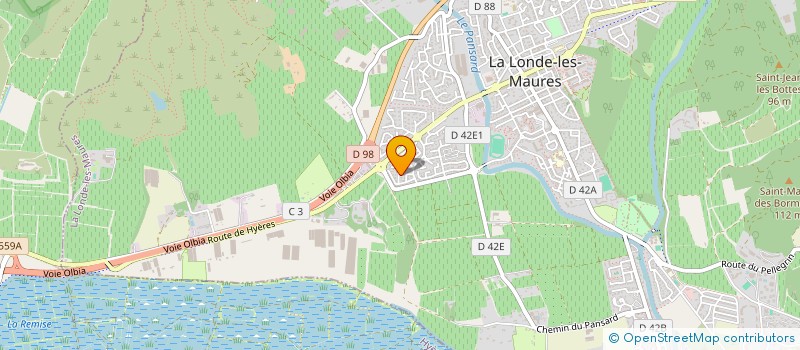 localisation de l'entreprise AU PASSE PRESENT  LA LONDE-LES-MAURES