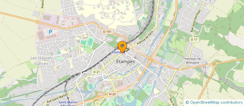 localisation de l'entreprise AU PASSE RETROUVE à ETAMPES