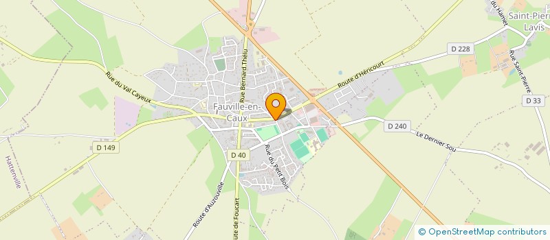 localisation de l'entreprise AU PATIO FLEURI DE FAUVILLE EN CAUX  TERRES-DE-CAUX