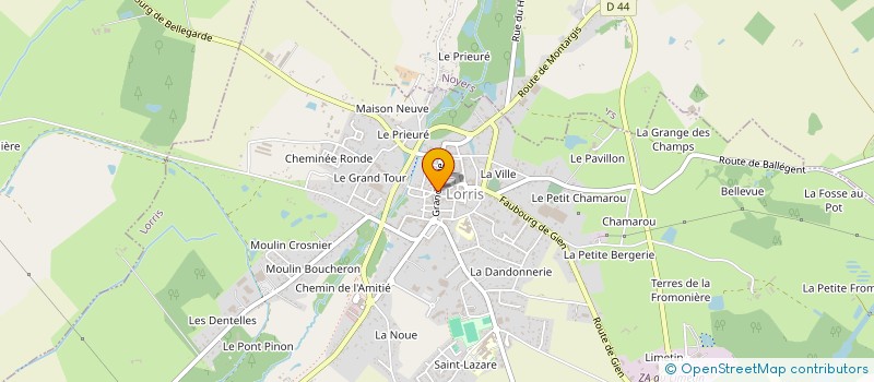 localisation de l'entreprise AU PAVE DE L'ECLAIR  LORRIS