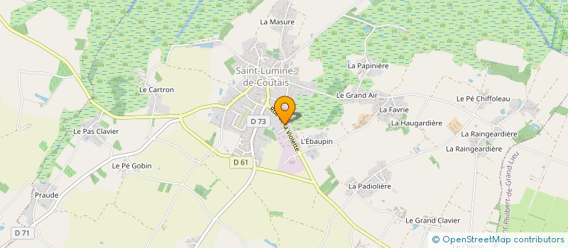 localisation de l'entreprise AU PAYS D'ALI  SAINT-LUMINE-DE-COUTAIS