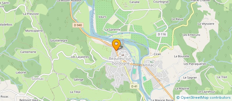 localisation de l'entreprise AU PAYS DE COCAGNE à BEAULIEU-SUR-DORDOGNE