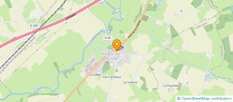 localisation de l'entreprise AU PAYS DES DOUDOUS  SCEAUX-SUR-HUISNE