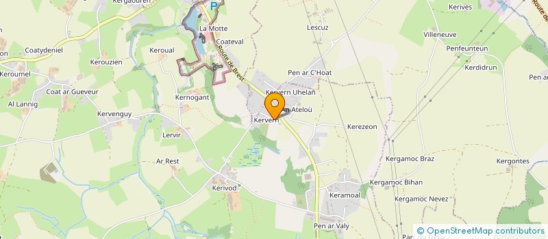 localisation de l'entreprise AU PAYS DES LEGENDES  MILIZAC-GUIPRONVEL