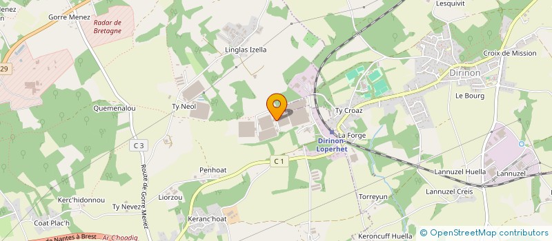 localisation de l'entreprise AU PAYS DU JARDIN à PLOUGASTEL-DAOULAS