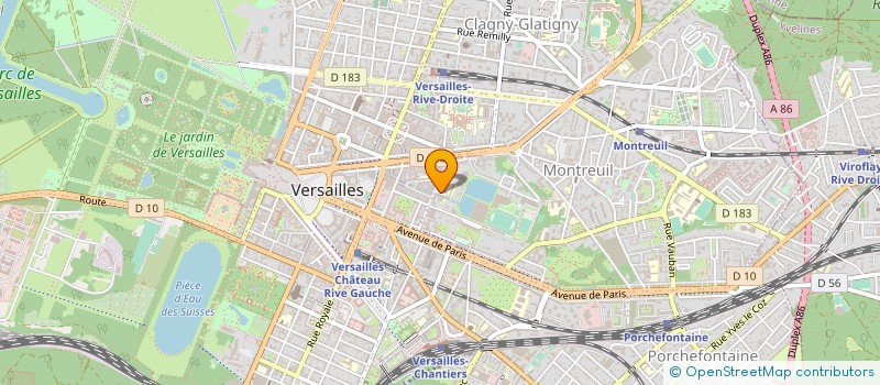 localisation de l'entreprise AU PAYS IMAGINAIRE à VERSAILLES
