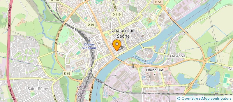 localisation de l'entreprise AU PAYS LATIN à CHALON-SUR-SAONE
