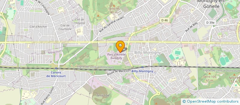 localisation de l'entreprise AU PAYS SARL à BILLY-MONTIGNY