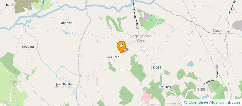 localisation de l'entreprise AU PECH  MONTAGNAC-SUR-LEDE