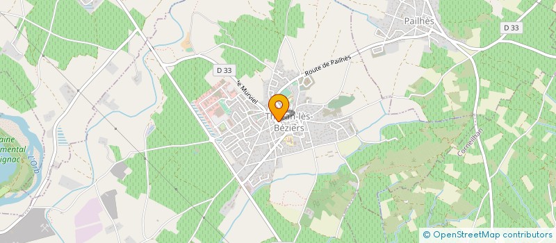 localisation de l'entreprise AU PECH GOURMAND  THEZAN-LES-BEZIERS