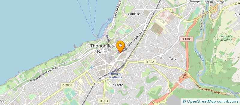localisation de l'entreprise AU PECHE MIGNON à THONON-LES-BAINS