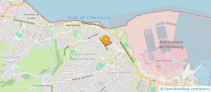 localisation de l'entreprise AU PECHE MIGNON à CHERBOURG-EN-COTENTIN