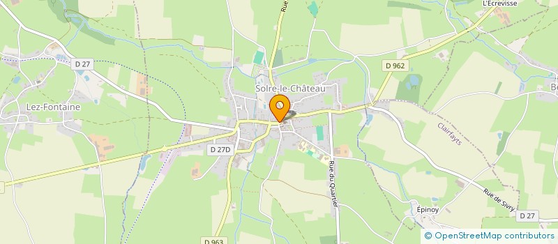 localisation de l'entreprise AU PECHE MIGNON  SOLRE-LE-CHATEAU