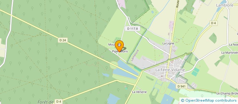 localisation de l'entreprise AU PECHEUR BRETON à LA FERTE-VIDAME