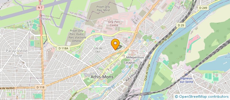 localisation de l'entreprise AU PECHEUR TRANQUILLE à ATHIS-MONS