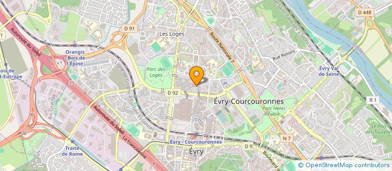 localisation de l'entreprise AU PELICAN PROFESSIONNEL  EVRY-COURCOURONNES
