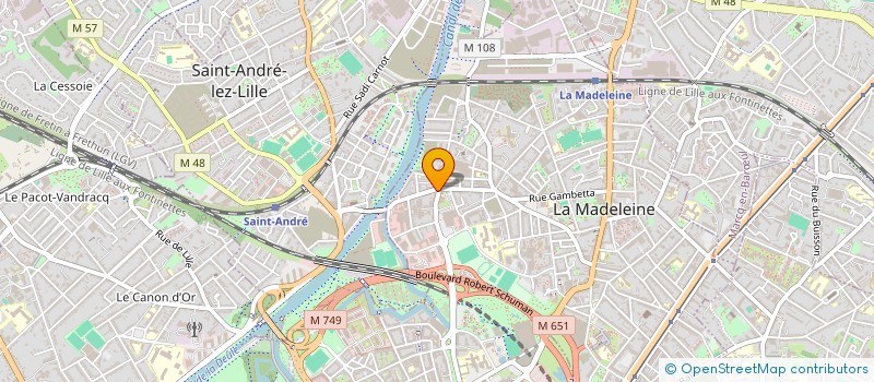 localisation de l'entreprise AU PER'OKAY à LA MADELEINE