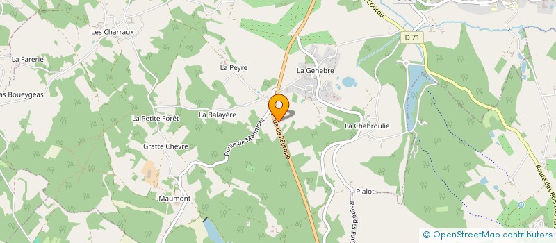 localisation de l'entreprise AU PERIGORD NOIR  HAUTEFORT