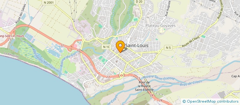 localisation de l'entreprise AU PETIT BENEFICE à SAINT-LOUIS