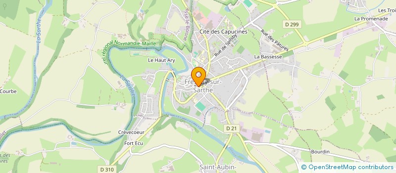 localisation de l'entreprise AU PETIT BONHEUR  FRESNAY-SUR-SARTHE