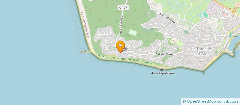 localisation de l'entreprise AU PETIT BONHEUR à LA TRANCHE-SUR-MER