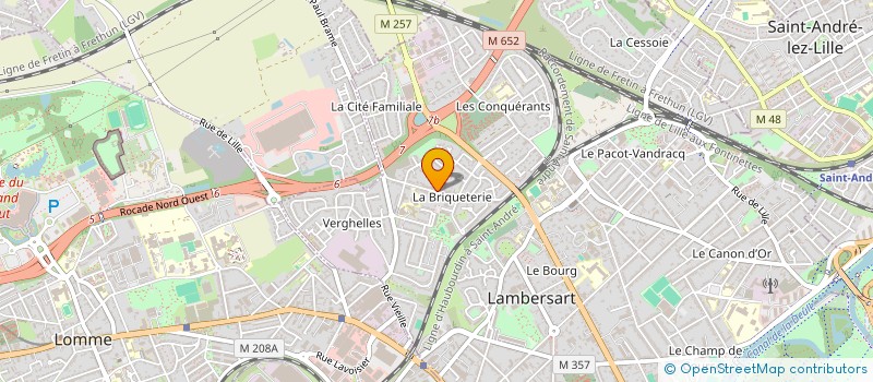 localisation de l'entreprise AU PETIT BONHEUR à LAMBERSART