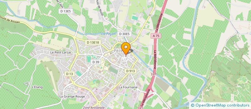 localisation de l'entreprise AU PETIT BONHEUR à PEZENAS