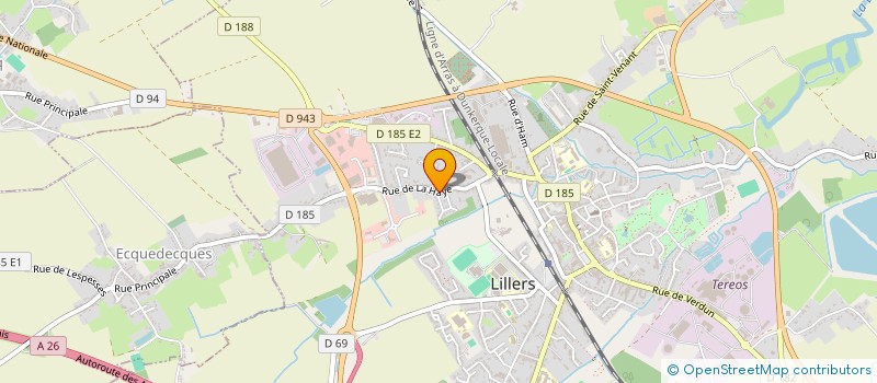 localisation de l'entreprise AU PETIT BONHEUR à LILLERS
