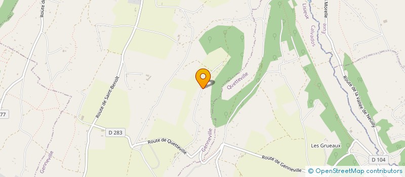 localisation de l'entreprise AU PETIT BONHEUR  GENNEVILLE