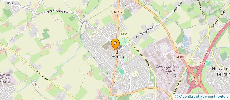 localisation de l'entreprise AU PETIT BONHEUR  RONCQ
