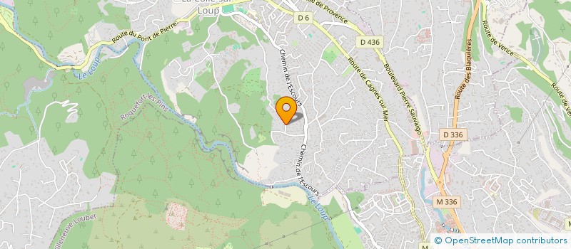 localisation de l'entreprise AU PETIT BONHEUR LA CHANCE  LA COLLE-SUR-LOUP