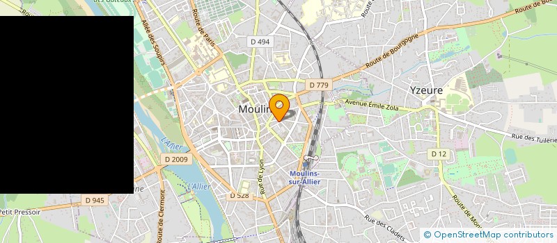 localisation de l'entreprise AU PETIT BOUCHON à MOULINS