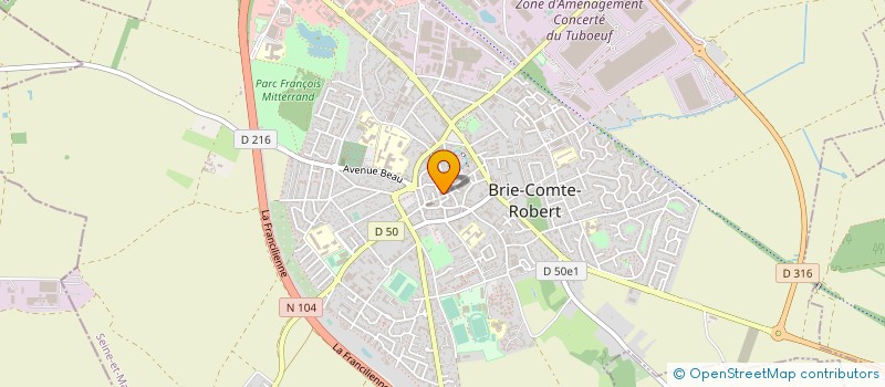 localisation de l'entreprise AU PETIT BRIE à BRIE-COMTE-ROBERT