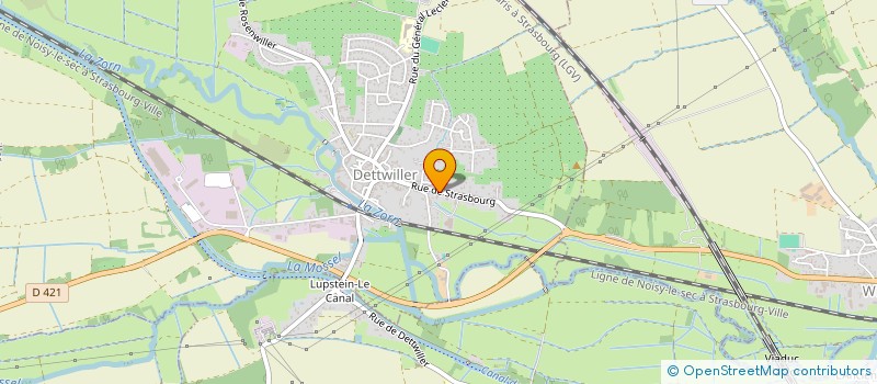 localisation de l'entreprise AU PETIT CAPOCHEF  DETTWILLER