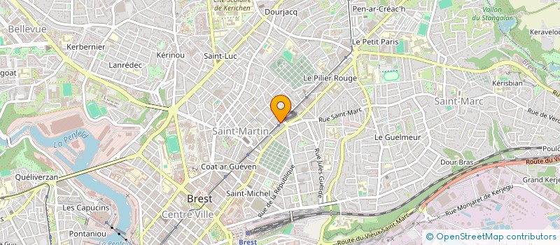 localisation de l'entreprise AU PETIT CAPORAL à BREST