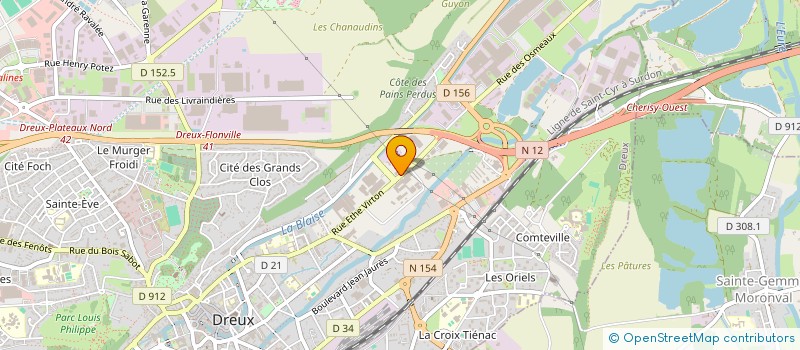 localisation de l'entreprise AU PETIT CHARCUTIER D'EZY à DREUX