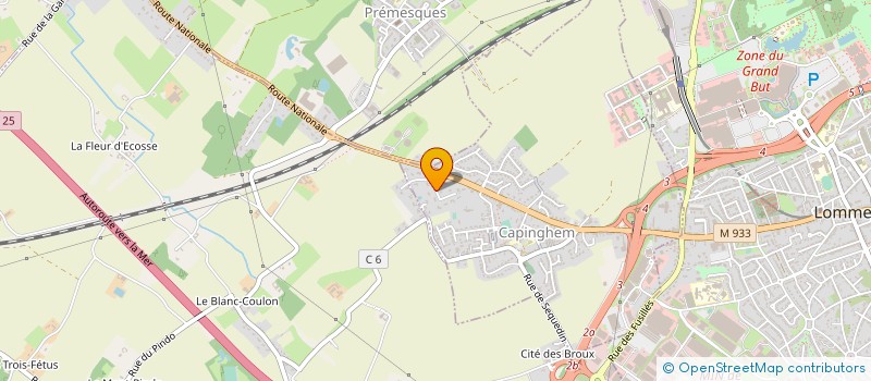 localisation de l'entreprise AU PETIT CREUX à LILLE