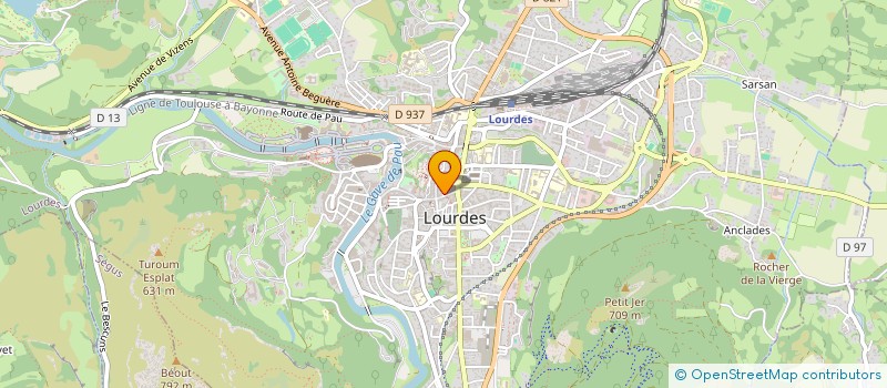 localisation de l'entreprise AU PETIT FAGOT DE SAINTE BERNADETTE à LOURDES
