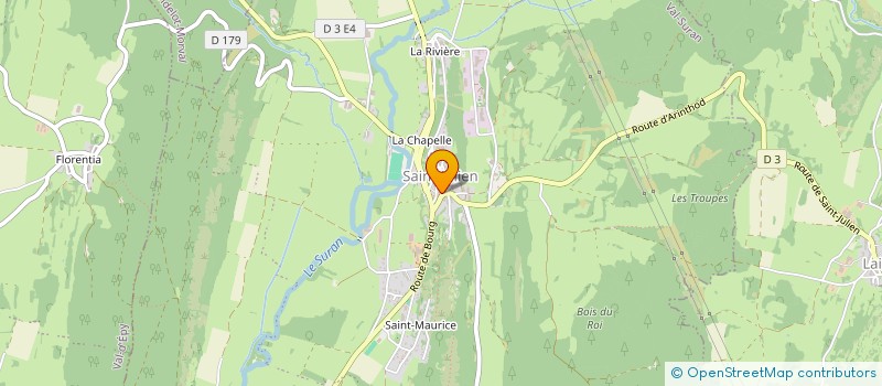 localisation de l'entreprise AU PETIT FOURNIL DU SURAN  VAL SURAN