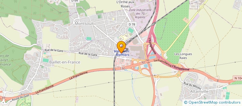 localisation de l'entreprise AU PETIT FROMAGER à BAILLET-EN-FRANCE