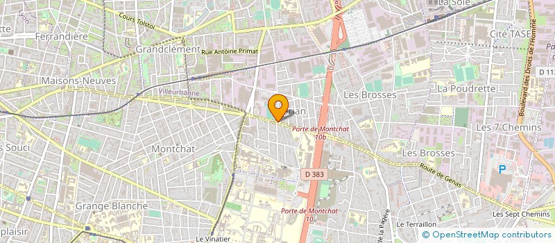 localisation de l'entreprise AU PETIT GOURMAND  VILLEURBANNE