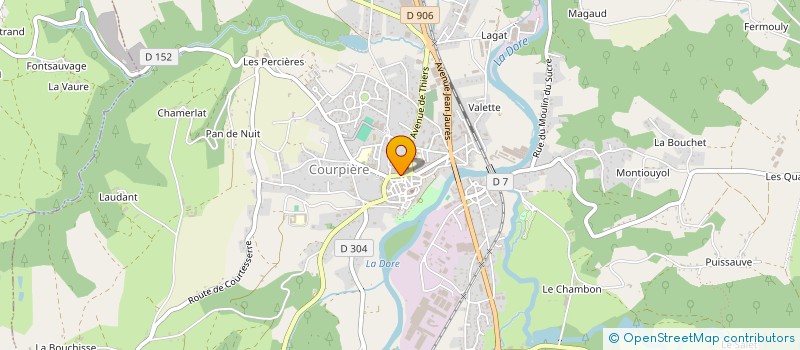 localisation de l'entreprise AU PETIT KEBAB à COURPIERE