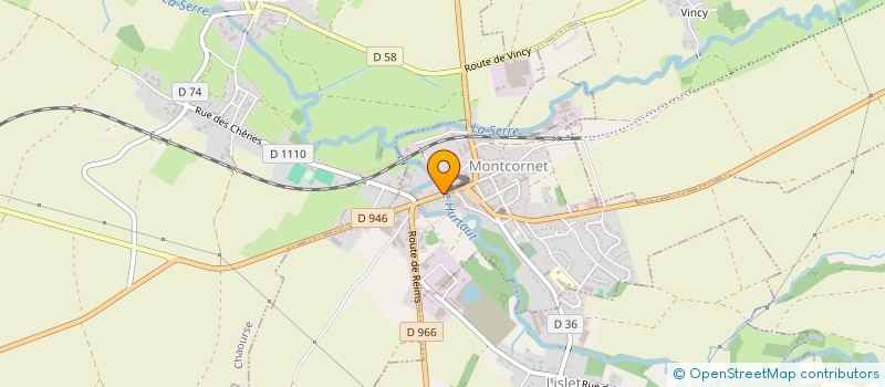 localisation de l'entreprise AU PETIT MAGASIN  MONTCORNET