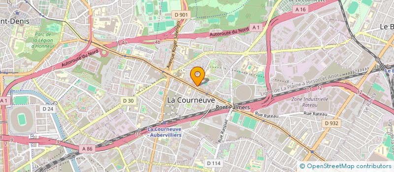 localisation de l'entreprise AU PETIT MARCHE à LA COURNEUVE