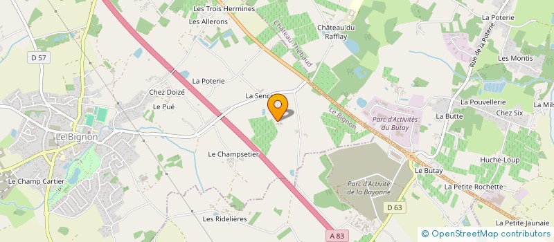 localisation de l'entreprise AU PETIT MARCHE DE L'OGNON à LA PLANCHE