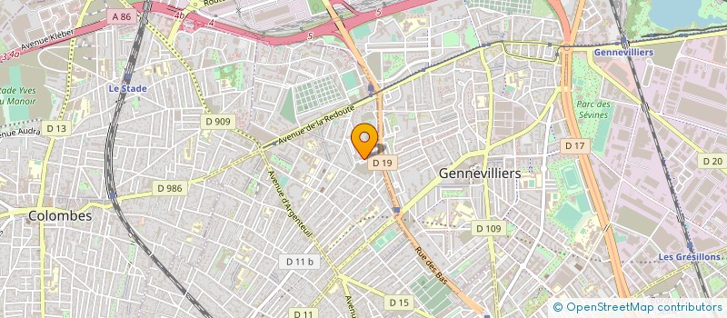 localisation de l'entreprise AU PETIT MARCHE DES COURTILLES à ASNIERES-SUR-SEINE